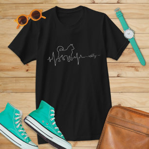 T-shirt Sibérien husky est Heartbeat Dog Pet