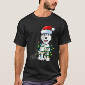 T-shirt Sibérien Husky Noël Noël Noël Noël Noël Noël Noël