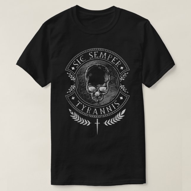 T-shirt Sic Semper Tyrannis Premium (Design devant)