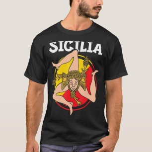 T-shirt Sicile Drapeau Sicile Palerme Italie 1