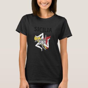 T-shirt Sicile Drapeau Sicile Palerme Italie 13