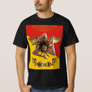 T-shirt Sicile / Méduse sicilienne Trinacrie Poster T-Shi