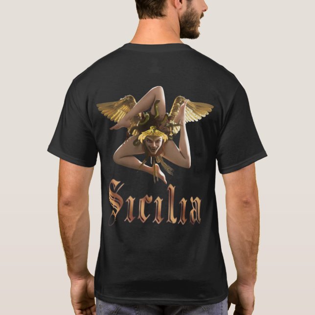 T-Shirt Sicile / Sicilien Méduse Clair-Obscur (Dos)