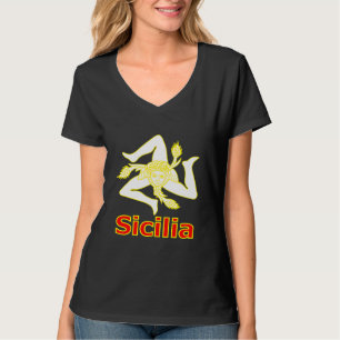 T-Shirt Sicilia avec symbole Trinacria