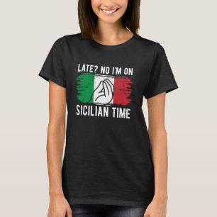 T-shirt Sicilia Drôle Sicile Vacances 2024 Sicilienne Matc