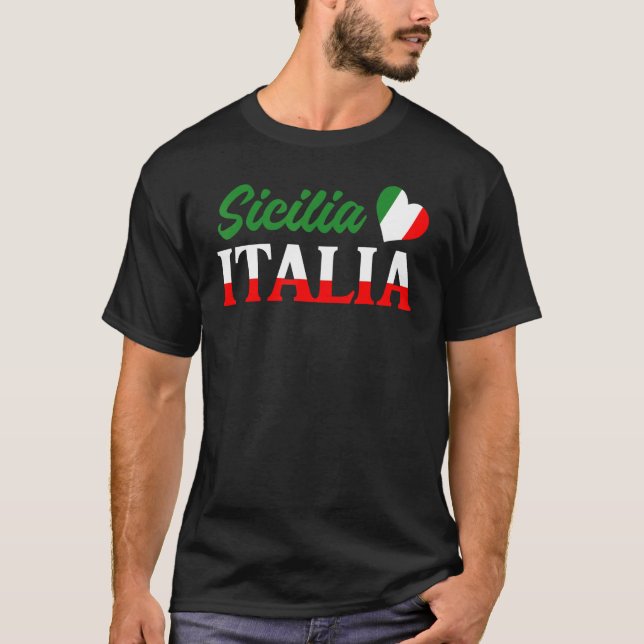 T-shirt Sicilia italy (Devant)