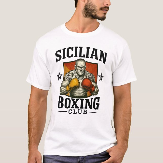 T-Shirt Sicilien En Boxe (Devant)