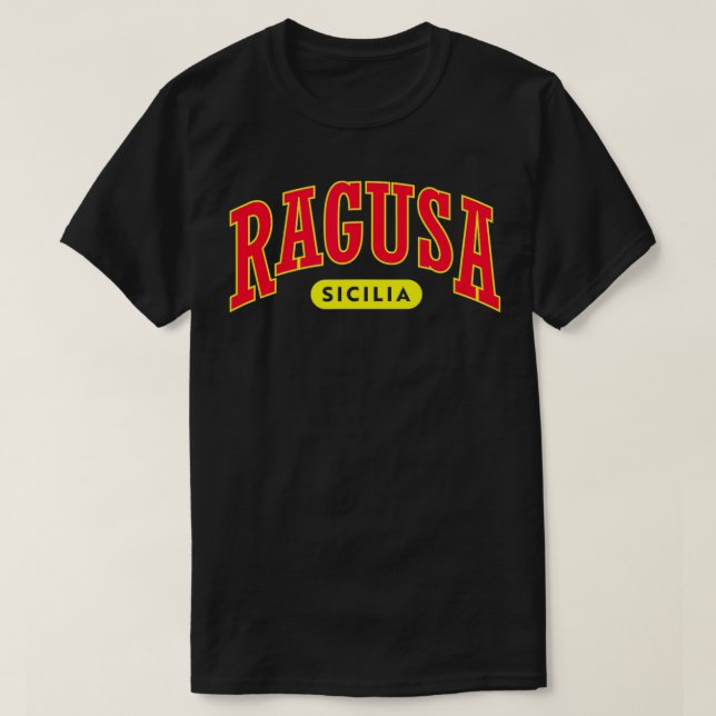 T-shirt Sicilienne Pride University Style Catania (Design devant)