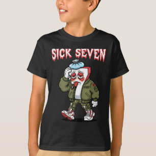 T-shirt Sick Seven 67 Mème Drôle Slang Gen Alpha Brainrot