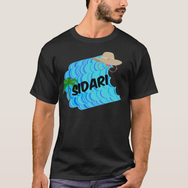 T-shirt sidari plage carolina noël (Devant)