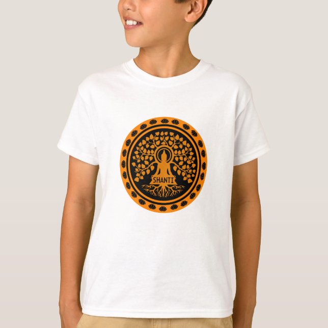 T-shirt Siddhartha Gautama, Art Bouddhiste (Devant)