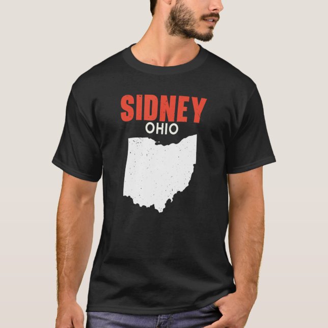 T-shirt SIDNEY Ohio USA State America Travel Ohioan (Devant)
