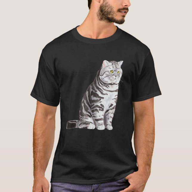 T-shirt Siège British Shorthair Cat (Devant)
