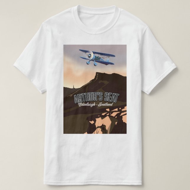T-shirt Siège d'Arthur Édimbourg Écosse (Design devant)