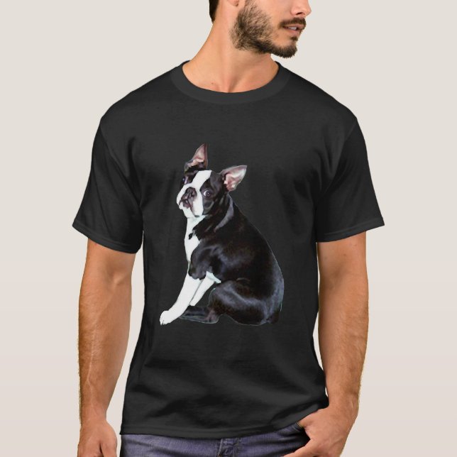 T-shirt Siège latéral Boston Terrier (Devant)