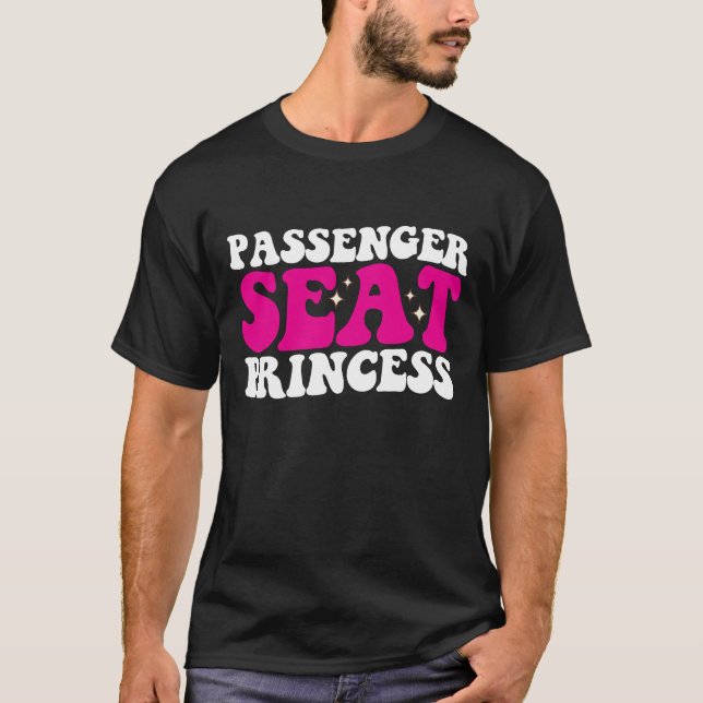 T-shirt Siège passager Princess Girl Car Super Retro (Devant)