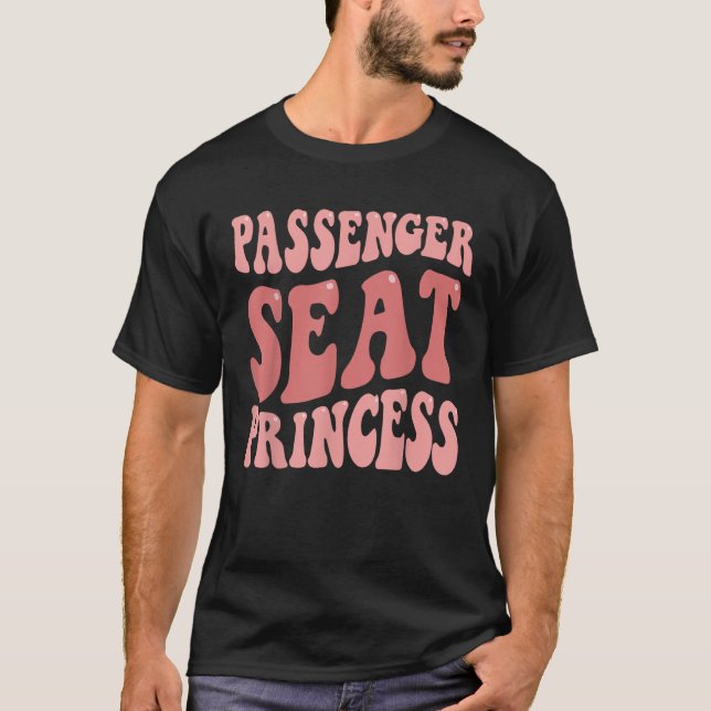T-shirt Siège passager Princesse Super Amusante Fille T (Devant)