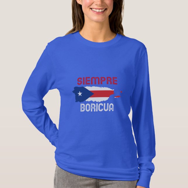 T-shirt Siempre Boricua (Devant)