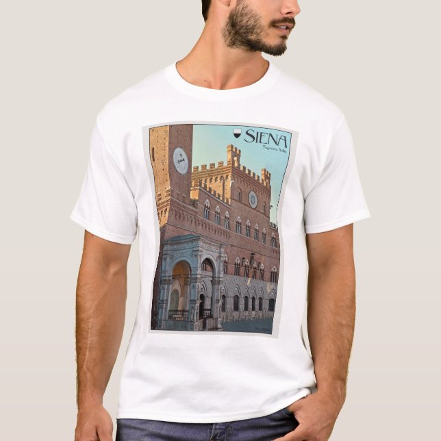 T-shirt Sienne - matin de Palazzo Pubblico (Devant)