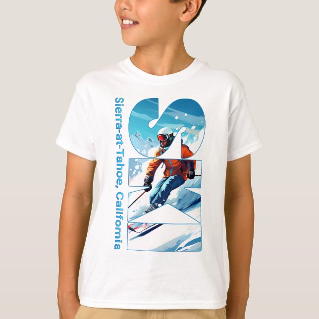 T-shirt Sierra-at-tahoe Cool Ski Vacances Ski Extérieur S (Devant)