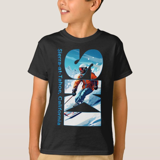 T-shirt Sierra-at-tahoe Cool Ski Vacances Ski Extérieur S (Devant)
