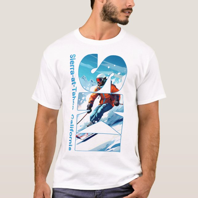 T-shirt Sierra-at-tahoe Cool Ski Vacances Ski Extérieur S (Devant)