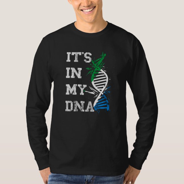 T-shirt Sierra Leone C'est dans mon Adn Siera Leonean Root (Devant)