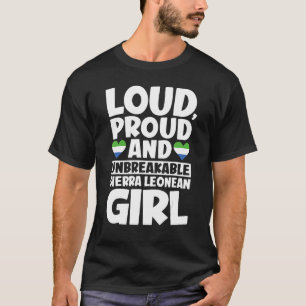 T-shirt Sierra Leone Drapeau Fière Sierra Léone Hommes & F
