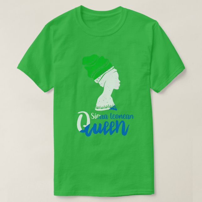 T-shirt Sierra Leone Drapeau Sierra Leone Racines Afro (Design devant)