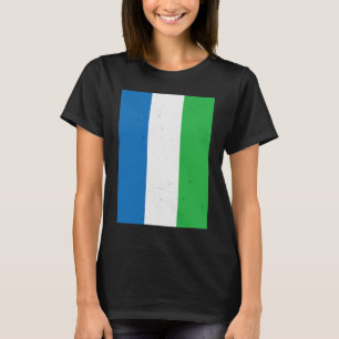 T-shirt Sierra Leone Drapeau Sierra Leone Voyage en Sierra