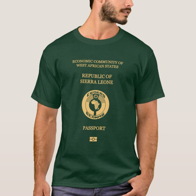 T-shirt Sierra Leone passport (Devant)