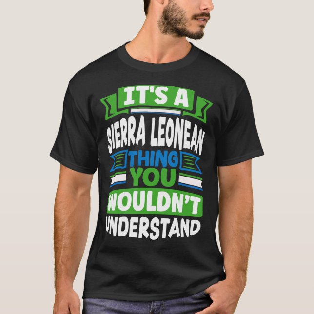 T-shirt Sierra Léone Sierra Leone Drapeau sierre Leone (Devant)