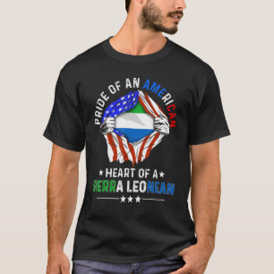 T-shirt Sierra Leonean American Pride Foreign Leon