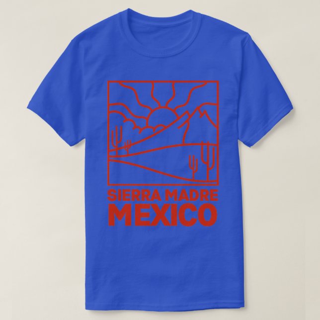 T-shirt Sierra Madre Mexique Montana Mountain Range Badge (Design devant)