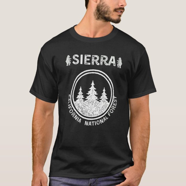T-shirt Sierra National Forest California (Devant)