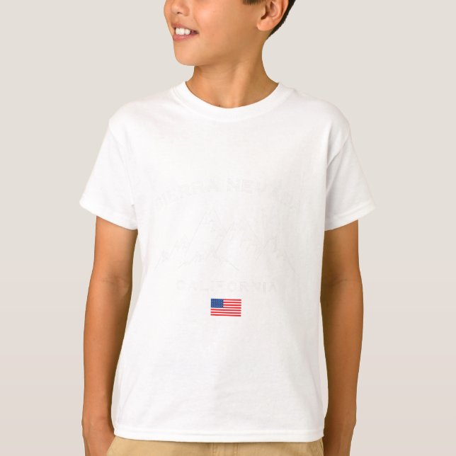 T-shirt Sierra Nevada California Ski Resort Souveni (Devant)