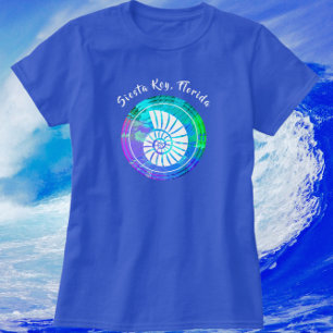 T-shirt Siesta Key Florida Colorful Sea Shell Beach Trier