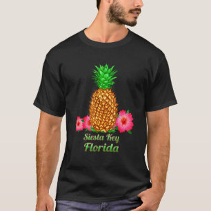 T-shirt Siesta Key Florida Pineappal Floral