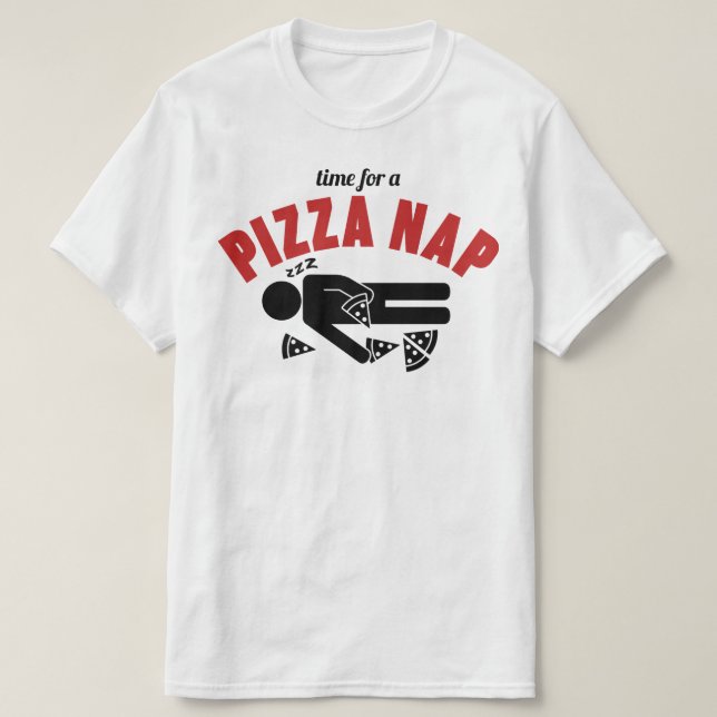 T-shirt Sieste pizza (Design devant)