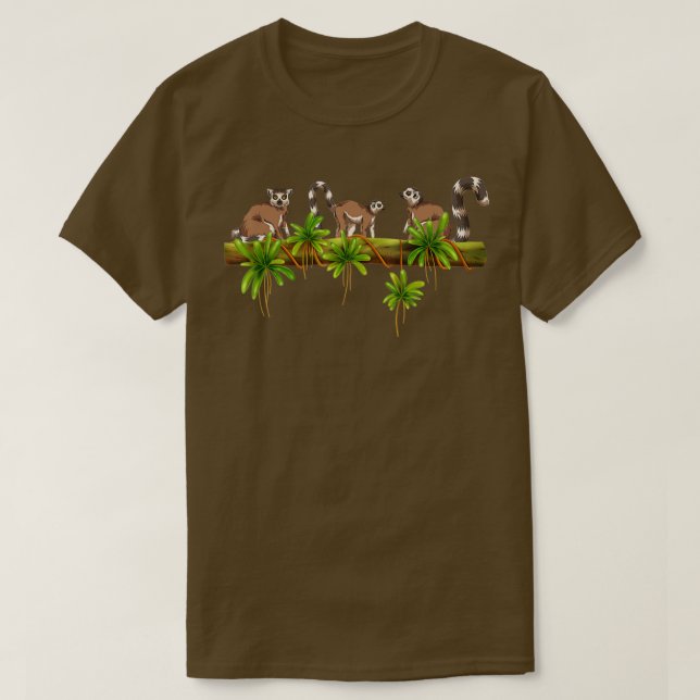 T-shirt Sifakas Lemur Lover Vari Madagascar Singe animal (Design devant)
