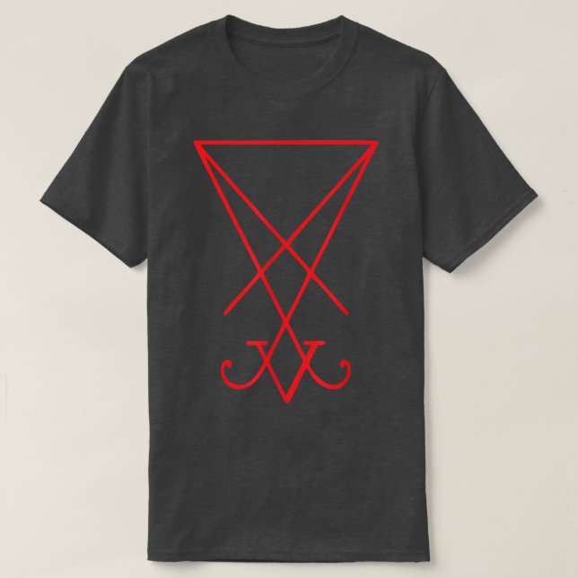 T-shirt Sigil rouge de Lucifer (Design devant)