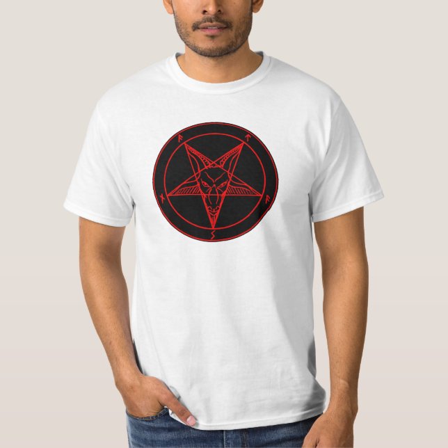 T-SHIRT SIGILE DE BAPHOMET (Devant)