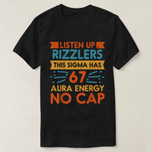 T-shirt Sigma 67 Aura Energy Meme