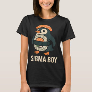 T-shirt Sigma Boy Italien Brainrot Drôle Mème Pingouin