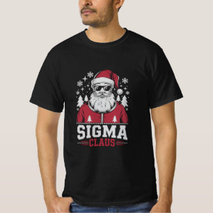 T-shirt Sigma Claus Cool Père Noël Rizz Rizzler Meme de No