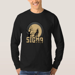 T-shirt Sigma Homme Grindset Régit Le Mème Loup Solitaire