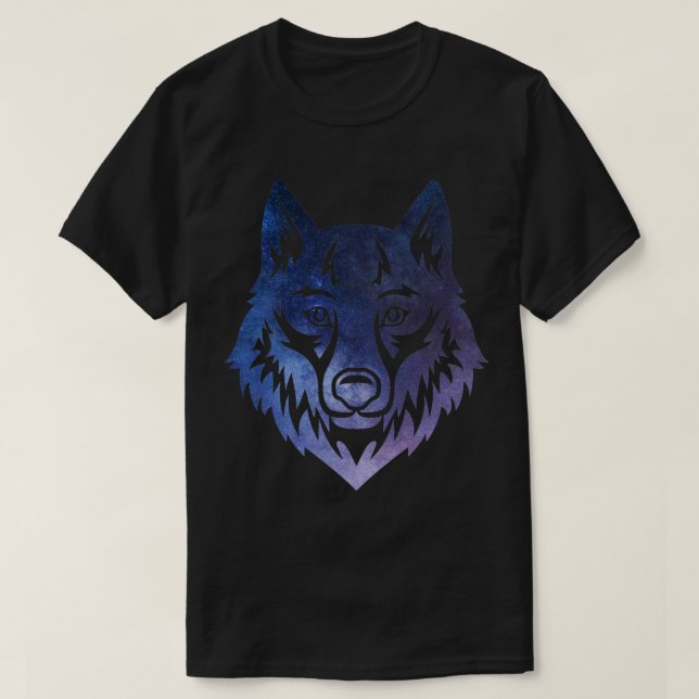 T-shirt Sigma loup conception de l'espace (Design devant)