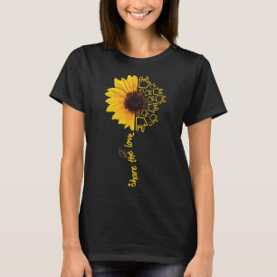 T-shirt Sign Language - ASL - American Sunflower - Share