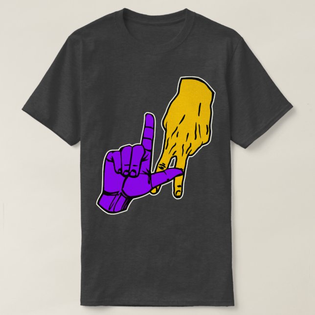 T-shirt Signal à main des LAKERS (Design devant)