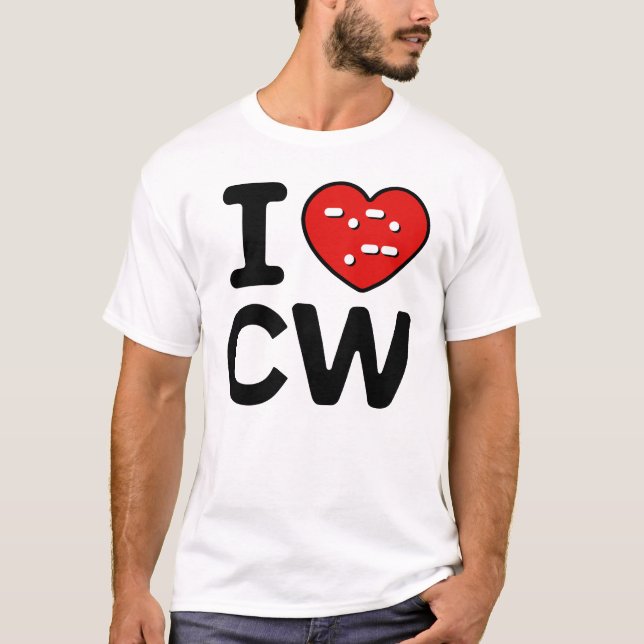 T-shirt Signal CW - Puissance du code Morse (Devant)